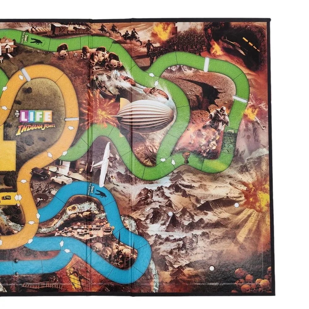 Indiana Jones Game of Life 2008 Replacement Board ONLY Hasbro Collector's Ed